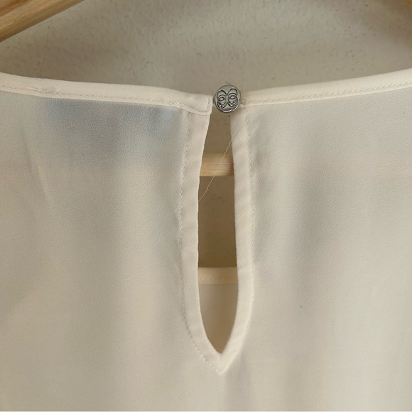 Cece Ruffle Detail Long Sleeve Blouse L - Picture 6 of 9